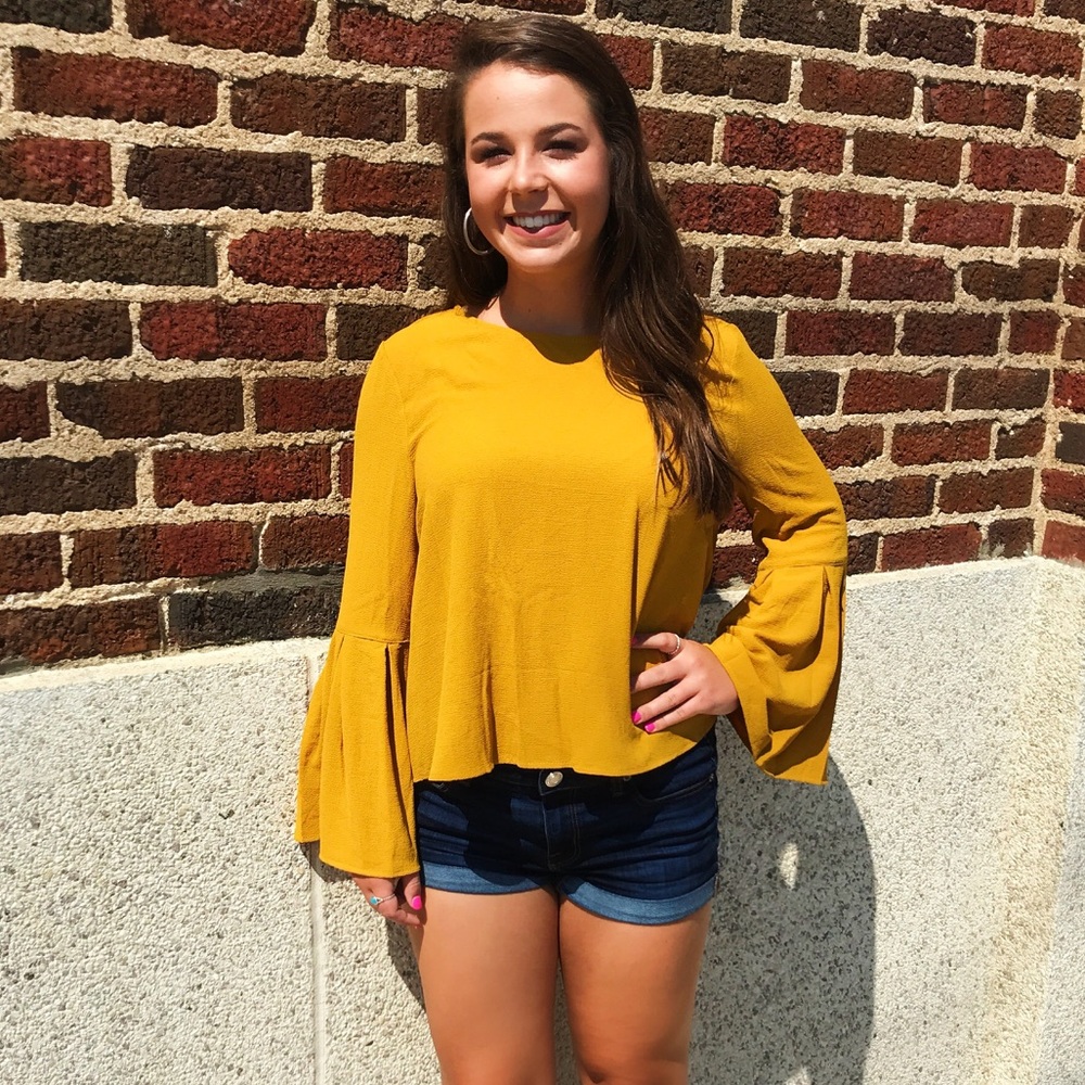 🎉SALE🎉 Belle Top - Mustard
